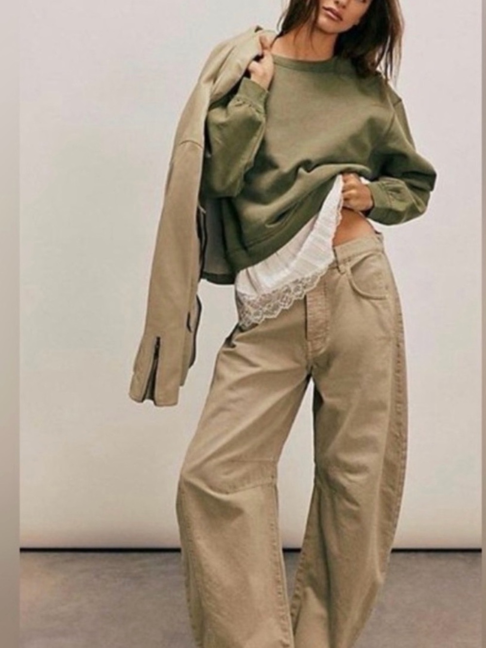 We the Free Good Luck Mid Rise Barrel Jeans